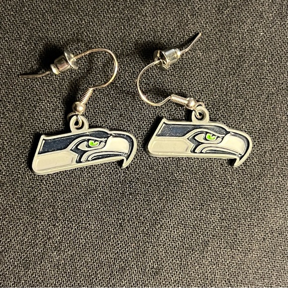 Seattle Seahawks Earrings - Picture 4 of 12